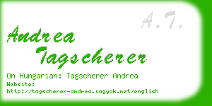 andrea tagscherer business card